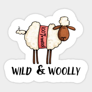 Wild & Woolly Sticker